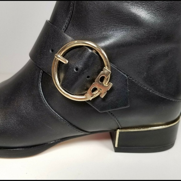 EUC 🎉Tory Burch🎉Black Leather Boots, Sz 6.5 - Picture 4 of 14